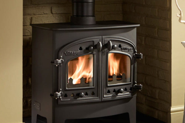 Log burner installation